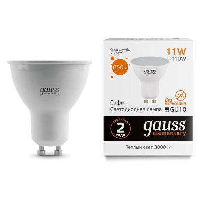 Лот: 24522183. Фото: 1. Светодиодная лампа Gauss Elementary... Лампочки