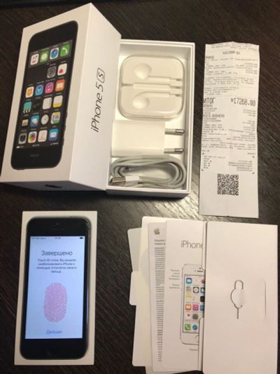 Лот: 10836420. Фото: 1. Продам IPhone 5s 16Gb Space Gray... Смартфоны