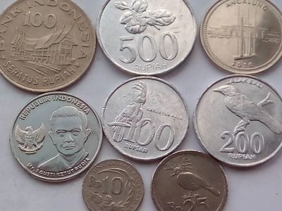 Лот: 16420461. Фото: 1. Набор монет Индонезии, 8 шт. Наборы монет