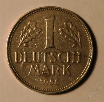 Лот: 2715025. Фото: 1. Германия(ФРГ). 1 марка 1956 г... Германия и Австрия