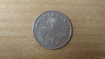 Лот: 17552211. Фото: 1. Сингапур 20 центов 1987. Азия