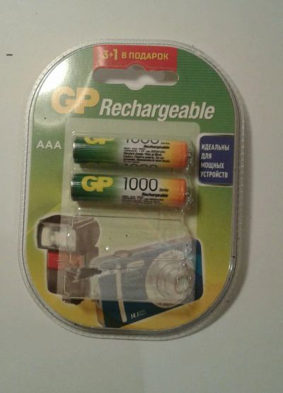 Лот: 15461830. Фото: 1. Элементы питания GP Rechargeable... Батарейки, аккумуляторы, элементы питания