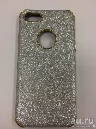 Лот: 12985154. Фото: 1. Чехол iPhone 7/ 8 Блестки №1 Серебро... Чехлы, бамперы