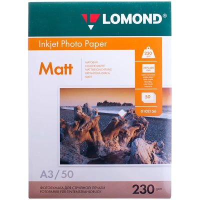 Лот: 25010701. Фото: 1. Бумага Lomond 230 г/м2, A3, матовая... Бумага