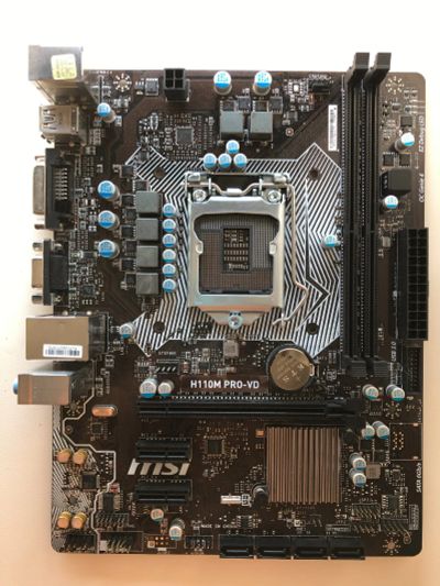 Лот: 25710947. Фото: 1. MB MSI H110M PRO-VD (iH110). Материнские платы