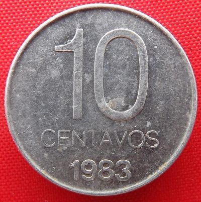 Лот: 3974563. Фото: 1. (№3353/LF) 10 сентаво 1983 (Аргентина... Америка