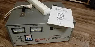 Лот: 11597548. Фото: 1. Ресанта АСН-5000/1-ЭМ. Стабилизаторы напряжения, ЛАТР