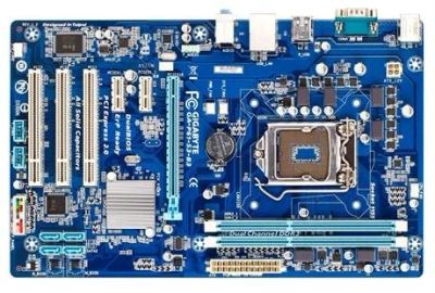 Лот: 14020456. Фото: 1. Материнская плата Gigabyte GA-P61-S3-B3... Материнские платы