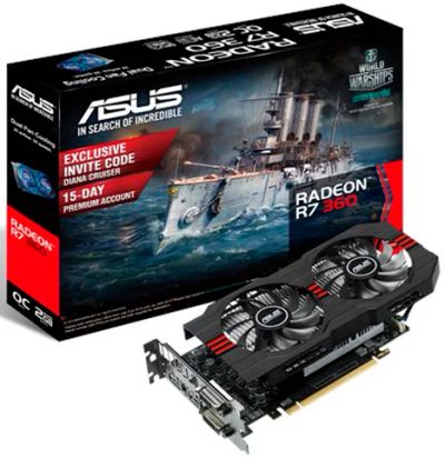 Лот: 7297862. Фото: 1. Видеокарта ASUS AMD Radeon R7... Видеокарты