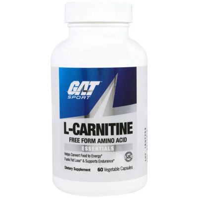 Лот: 9846032. Фото: 1. L-Carnitine 60cap 500mg GAT (Спортивное... Спортивное питание, витамины