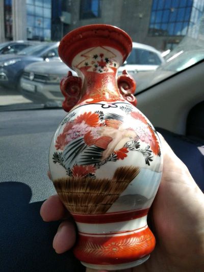 Лот: 11589593. Фото: 1. Антикварная ваза фарфор япония. Фарфор, керамика