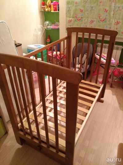 Лот: 12803035. Фото: 1. Детская кроватка. Детские кровати и кроватки
