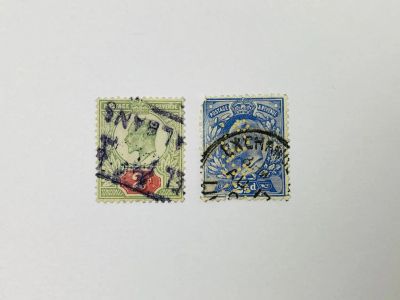Лот: 23963714. Фото: 1. Король Эдуард VII. Перфин. Неполная... Марки