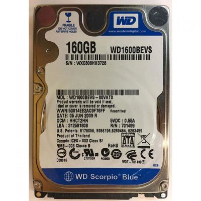 Лот: 17778698. Фото: 1. HDD WD 160gb. Жёсткие диски (HDD)