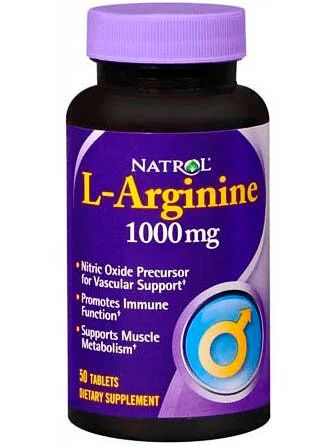 Лот: 9895186. Фото: 1. L-Arginine 1000 мг. 50 таб. Natrol... Спортивное питание, витамины