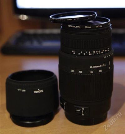 Лот: 1463095. Фото: 1. Sigma AF 70-300mm f/4-5.6 DG OS... Объективы