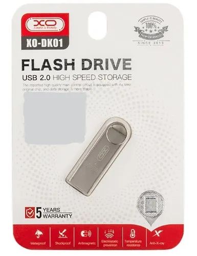 Лот: 25319441. Фото: 1. Флешка USB 2.0 64Gb XO DK01 silver... USB-флеш карты
