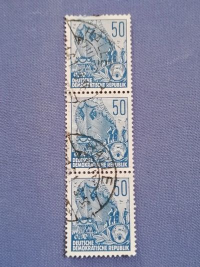 Лот: 23705149. Фото: 1. Марки ГДР 1947 г. Первые марки... Марки