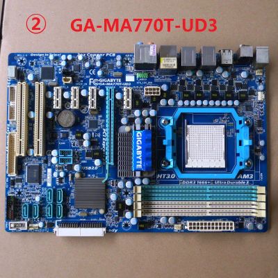 Лот: 21169710. Фото: 1. Gigabyte GA-MA77T-UD3. Материнские платы