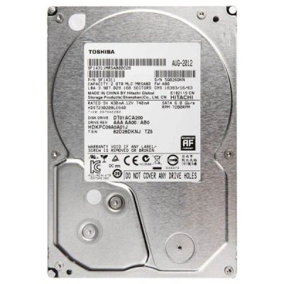 Лот: 9970879. Фото: 1. HDD Toshiba 2Tb SATA3 DT01ACA200... Жёсткие диски (HDD)
