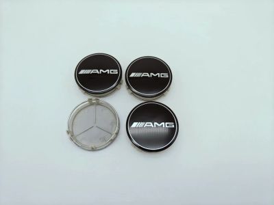 Лот: 7066416. Фото: 1. Ступичные колпачки AMG черный... Колпаки