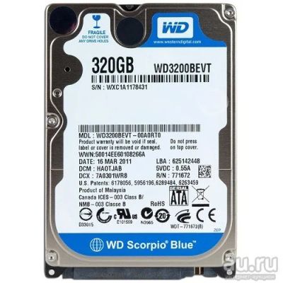 Лот: 9786742. Фото: 1. Жёсткий диск для ноутбука sata... Жёсткие диски (HDD)