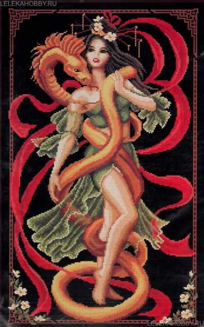 Лот: 10212925. Фото: 1. Набор "Принцесса и золотой змей... Вышивание
