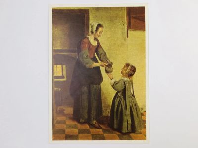 Лот: 23296395. Фото: 1. Питер де Хох. Женщина с ребенком... Открытки, конверты