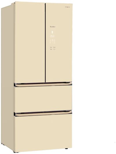 Лот: 17634646. Фото: 1. Холодильник Tesler RFD-361I Beige. Холодильники, морозильные камеры