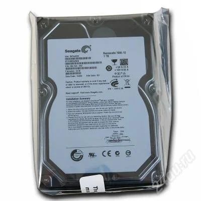 Лот: 738674. Фото: 1. Seagate Barracuda 7200.12, 1Tb. Жёсткие диски (HDD)