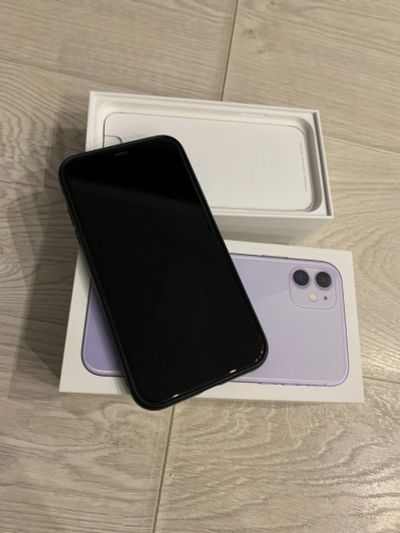 Лот: 19583582. Фото: 1. iphone 11 purple 128гб. Смартфоны