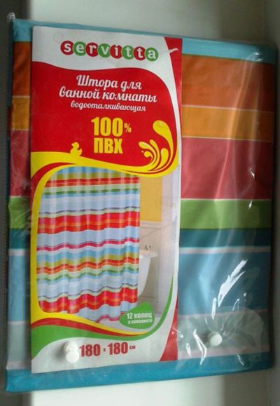 Лот: 7527762. Фото: 1. Шторка в ванную. Шторы для ванной