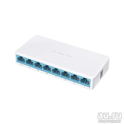 Лот: 15943358. Фото: 1. Коммутатор Mercusys MS108 8x100Mb... Маршрутизаторы (роутеры)