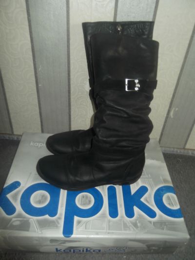 Лот: 11608997. Фото: 1. Сапоги демисезонные фирма kapika... Сапоги