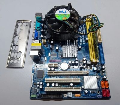 Лот: 25390090. Фото: 1. Комплект ASRock G41M-S+ процессор... Комплекты запчастей