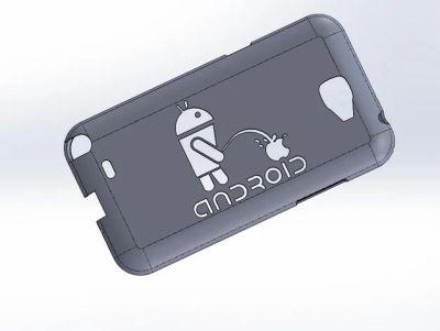 Лот: 4289791. Фото: 1. Android vs. IOS Galaxy Note II... Чехлы, бамперы