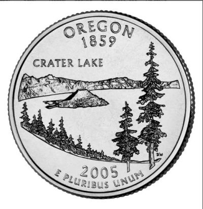 Лот: 7864306. Фото: 1. США.25 центов 2005 г. Oregon... Америка