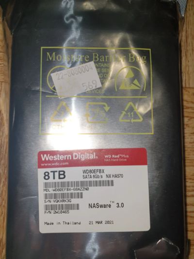 Лот: 17653571. Фото: 1. HDD WD RED Plus 8tb. Жёсткие диски (HDD)