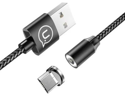 Лот: 22150180. Фото: 1. Кабель USAMS Micro Magnetic Charging... Дата-кабели, переходники