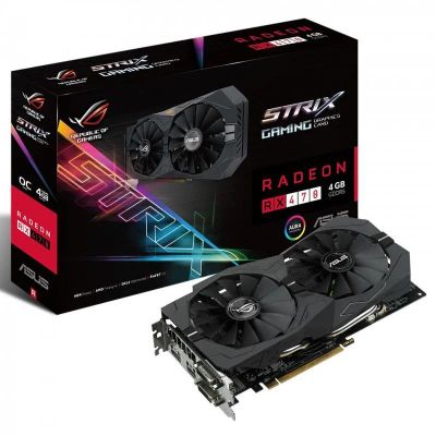 Лот: 12778770. Фото: 1. Видеокарта Asus RX 470 Strix 4Gb... Видеокарты
