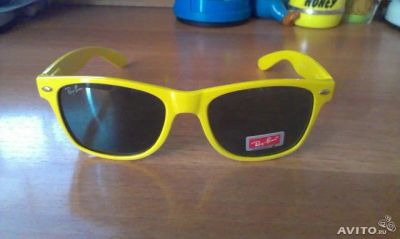 Лот: 4154437. Фото: 1. Солнцезащитные очки RayBan Жёлтые... Очки солнцезащитные