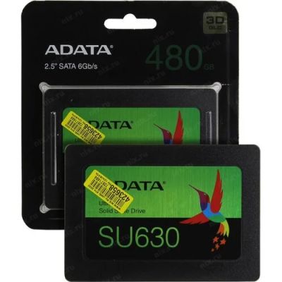 Лот: 18864191. Фото: 1. SSD Adata SU630 480gb (новый запечатанный... SSD-накопители
