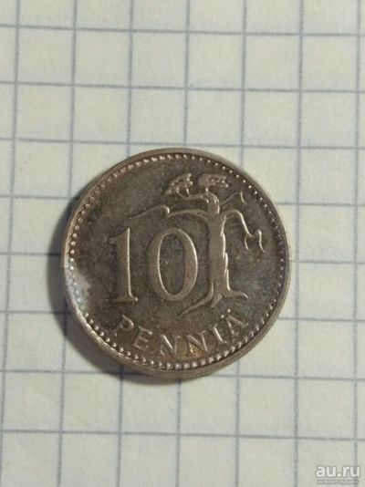 Лот: 10512774. Фото: 1. монета Финляндия 10 пенни, 1982. Европа