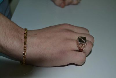 Лот: 3232212. Фото: 1. Позолоченная нержавеющая сталь. Кольца, перстни