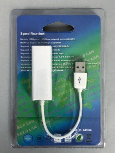 Лот: 16606869. Фото: 1. Сетевая карта USB 2.0 (Ethernet... Сетевые карты