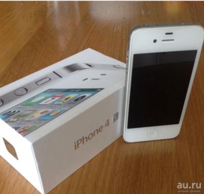 Лот: 8324312. Фото: 1. iPhone 4s 16Gb белый полный комплект. Смартфоны