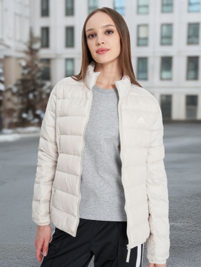 Лот: 22744996. Фото: 1. Пуховик женский adidas, Бежевый. Другое (спортивная одежда)