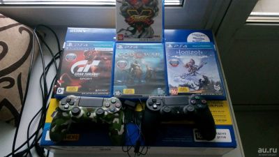 Лот: 13849922. Фото: 1. Sony Playstation 4 Slim 1Tb Jet... Игровые приставки, консоли
