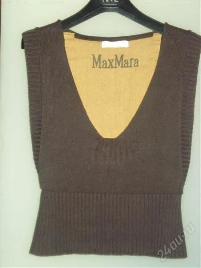 Лот: 1374465. Фото: 1. Безрукавка трикотажная MAX MARA. Свитеры, толстовки, худи
