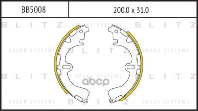 Лот: 24860548. Фото: 1. Барабанные Колодки Toyota Caldina... Тормозная система